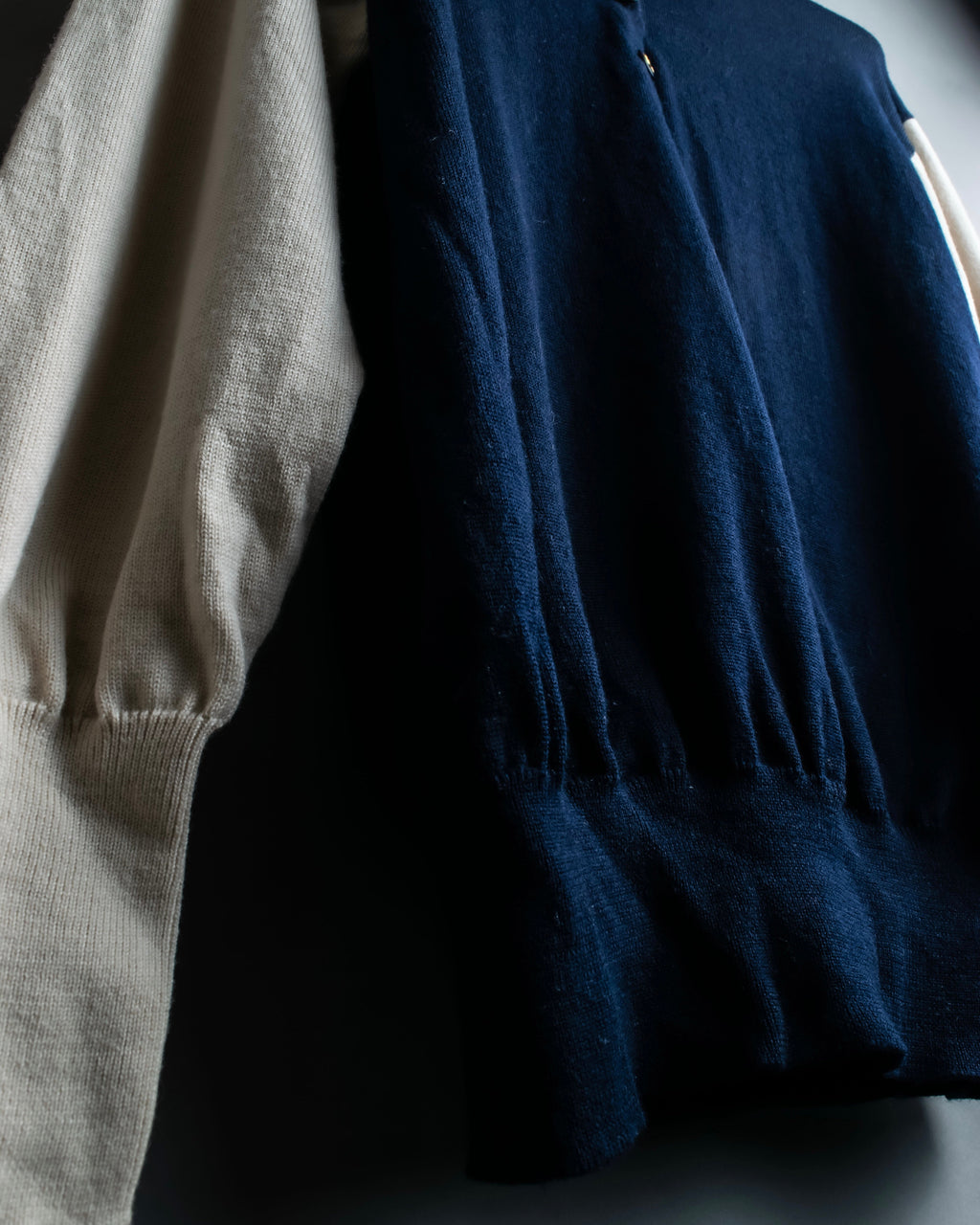 “Christian Dior” CD designed bicolor knit polo