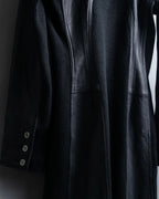 Vintage Leather x CORDUROY combination trench coat