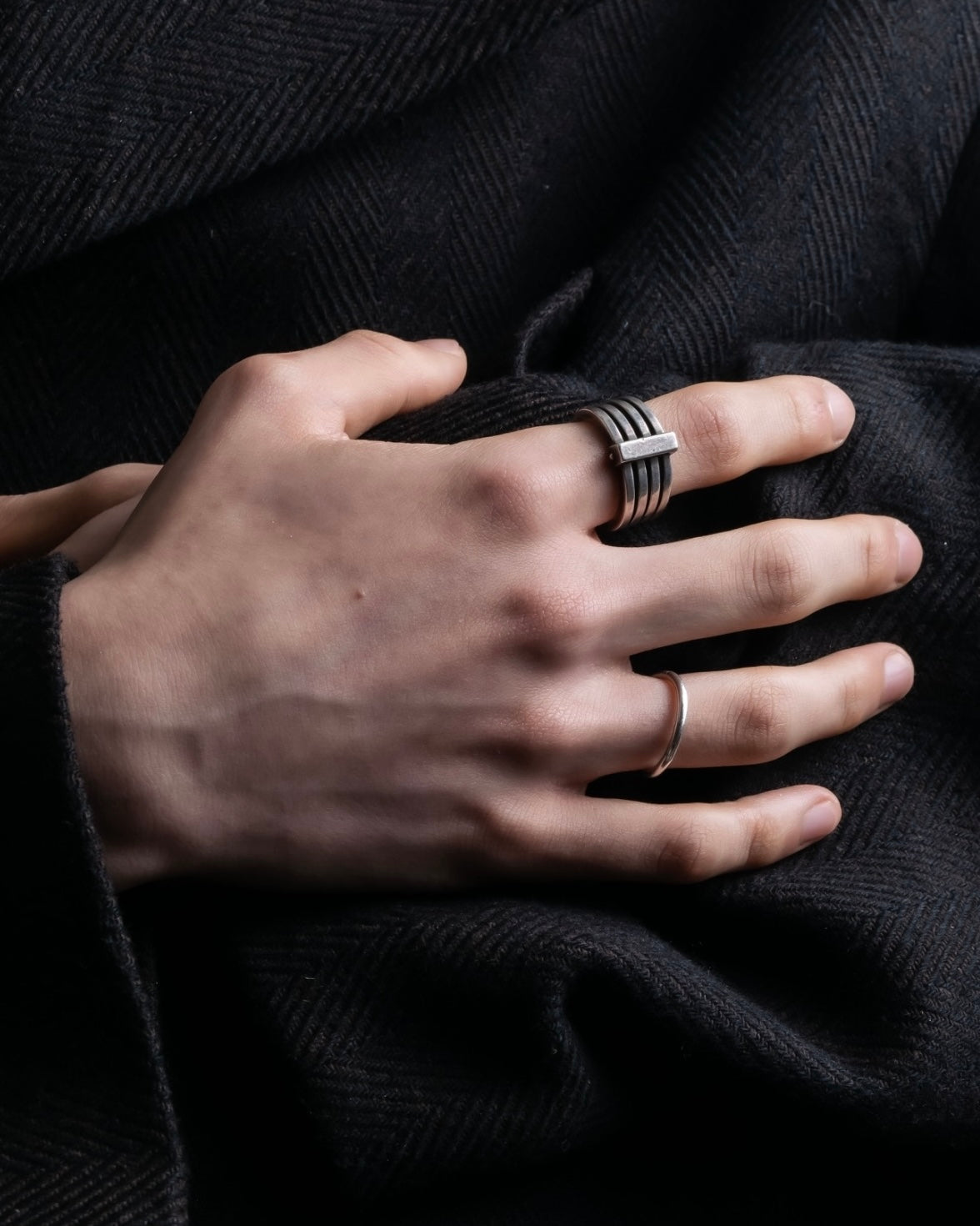 “GUCCI” silver 925 quadruple ring