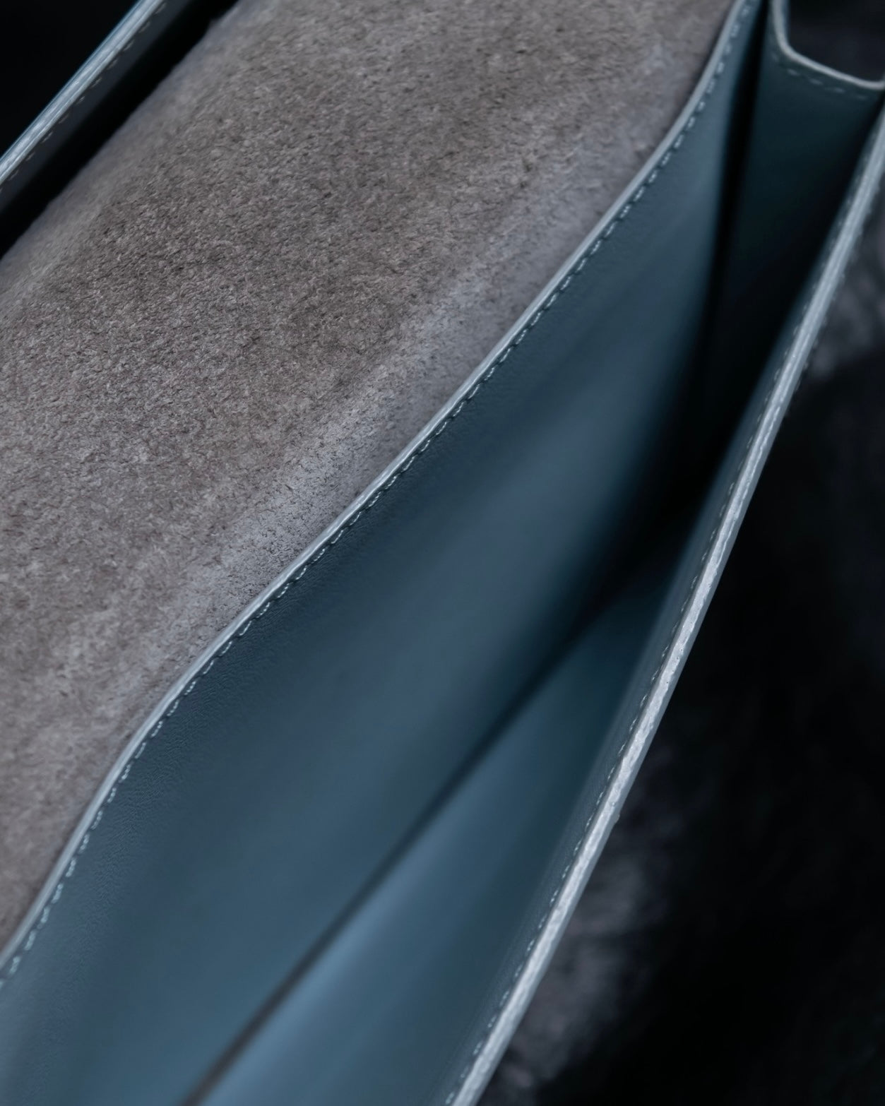 "CELINE" Strap large multi-function leather long wallet