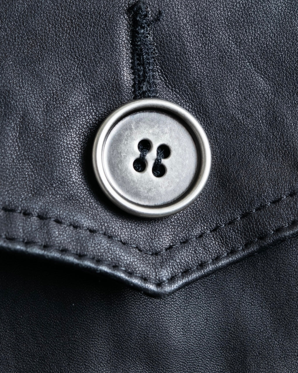 Vintage Leather x CORDUROY combination trench coat