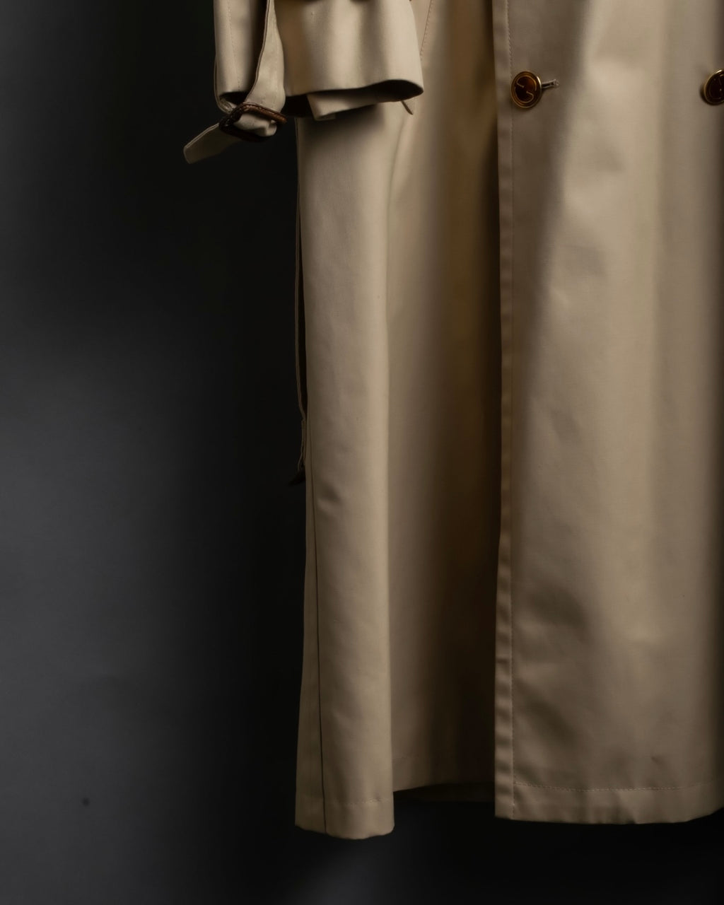 "GUCCI 70-80's" Big collar design oversize design trench coat