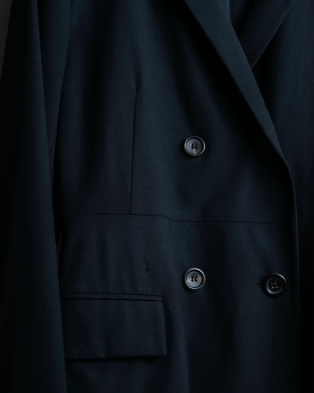 "JIL SANDER" double-breasted lightweight wool jacket