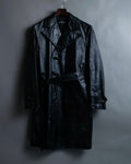 "tricot Comme des Garçons" Archive leather trench coat