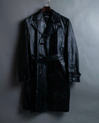 "tricot Comme des Garçons" Archive leather trench coat