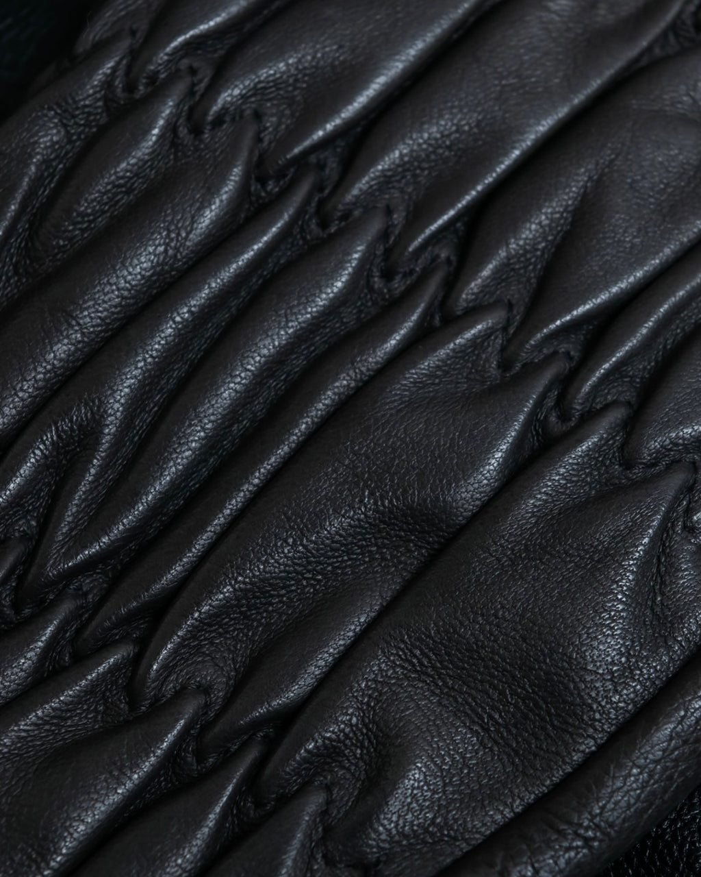 "Vintage COACH" leather shirred long gloves