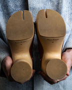 "Maison Margiela 20SS" Tabi platform wood sole sandals