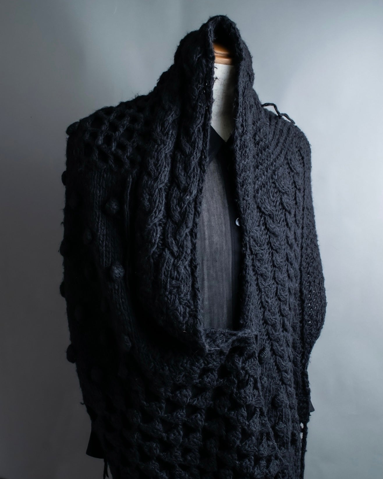 "MM6" Alpaca wool blend super long muffler