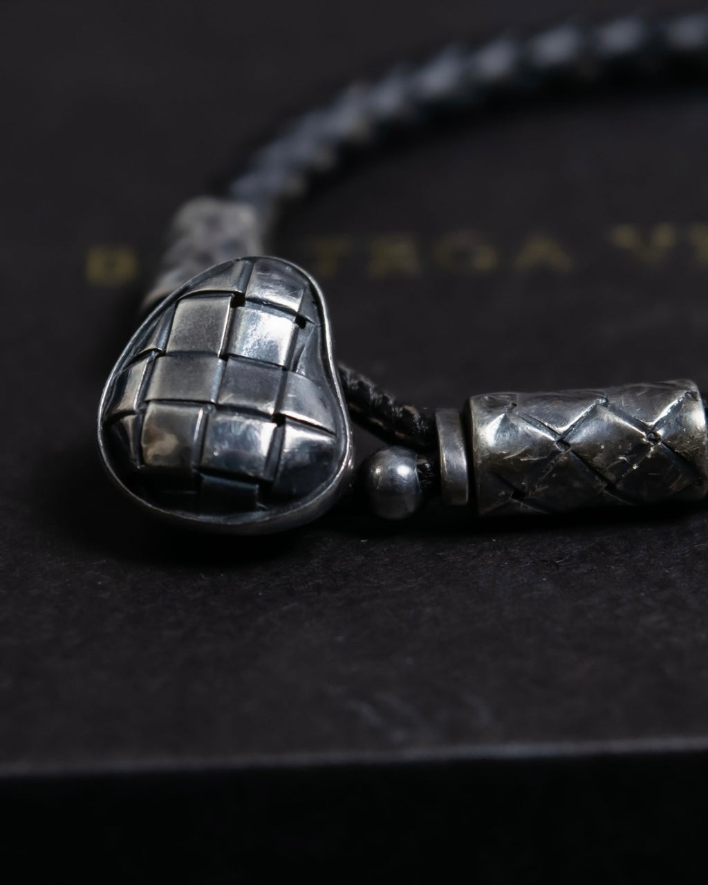 "BOTTEGA VENETA" Leather braided bangle