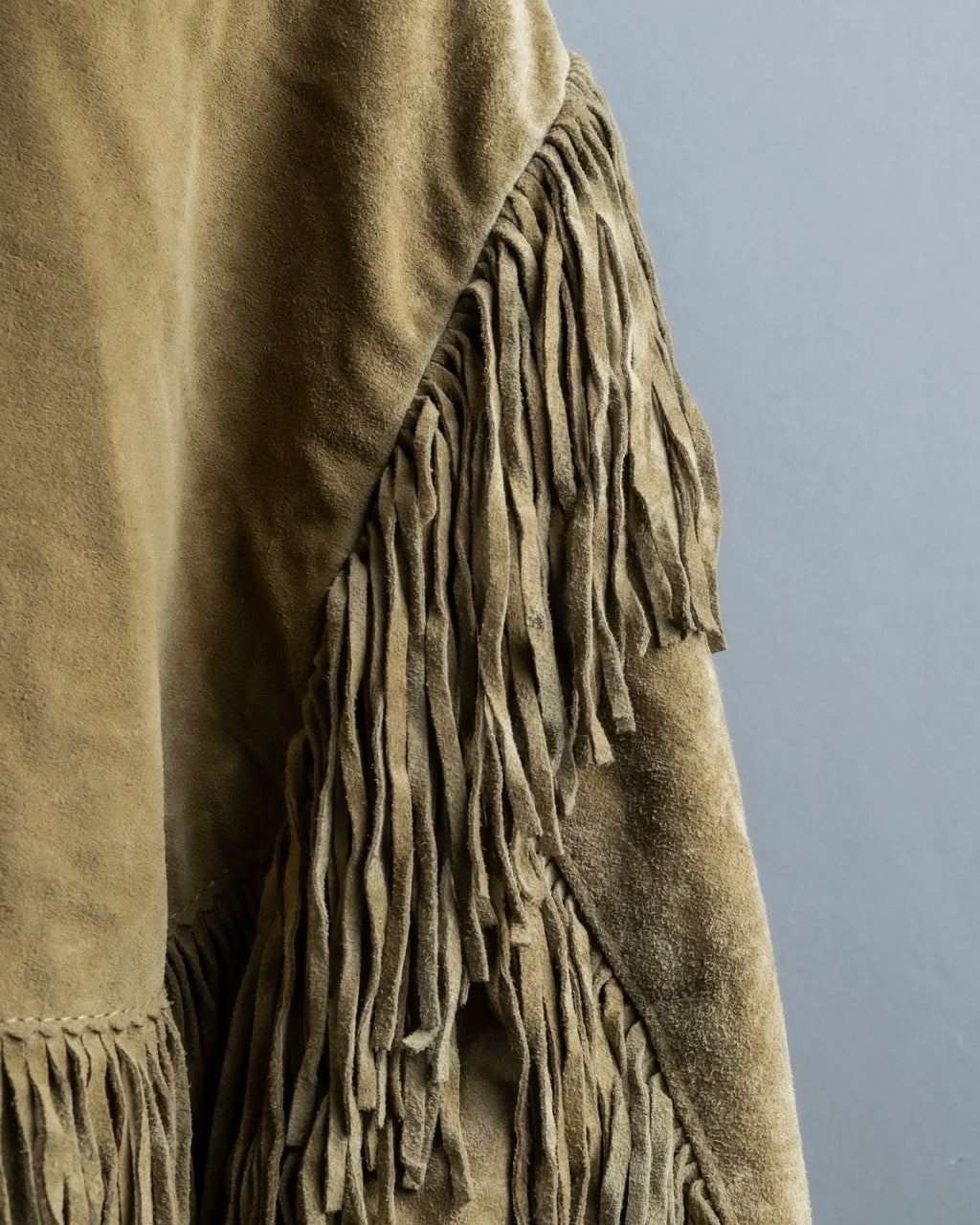 Vintage suede fringe jacket
