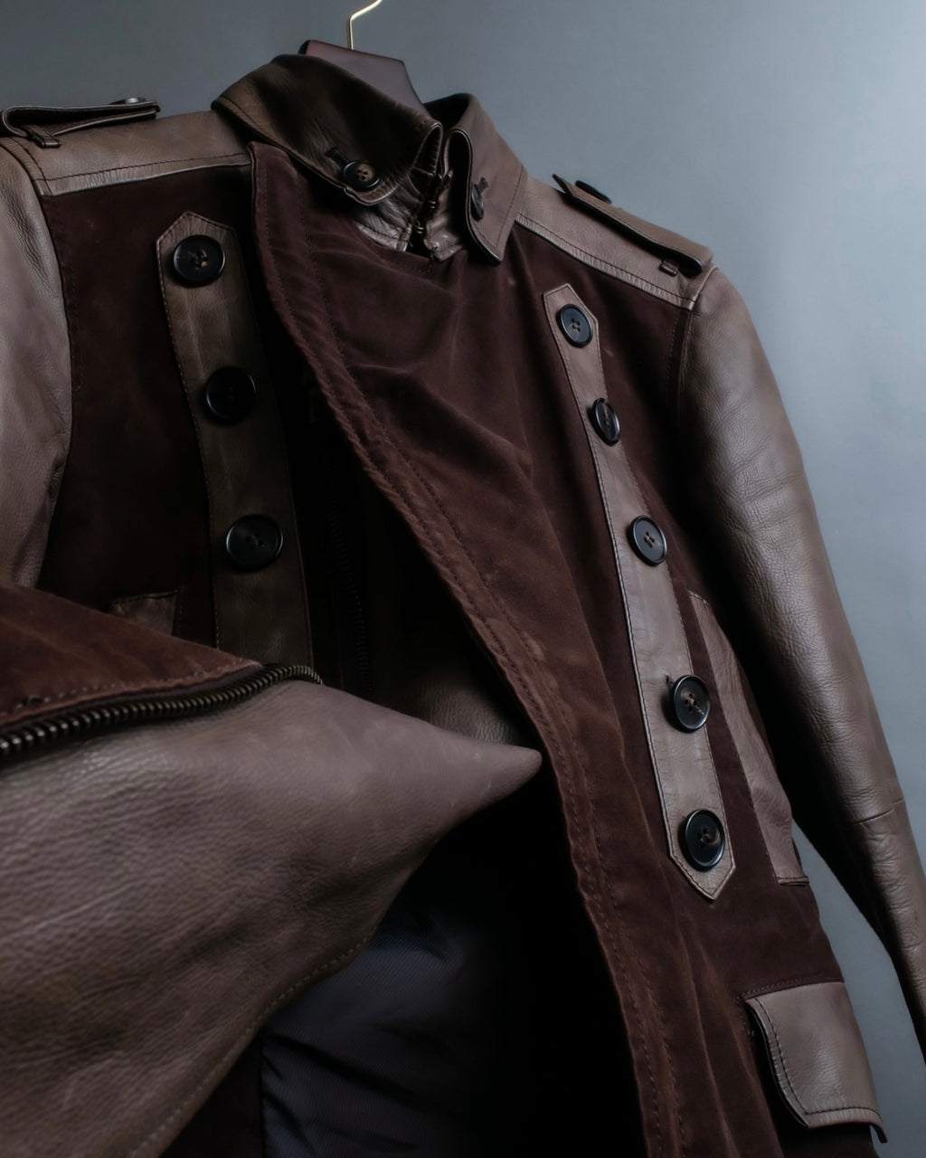 00's dal zip napoleon leather jacket