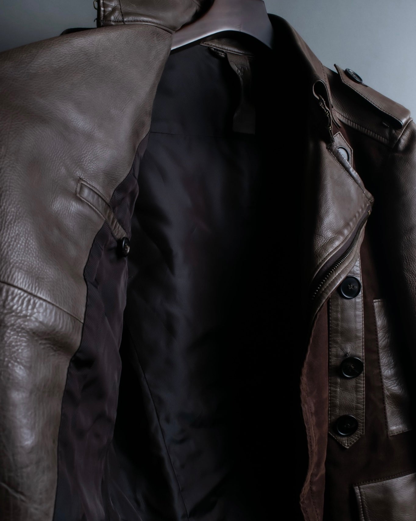 00's dal zip napoleon leather jacket