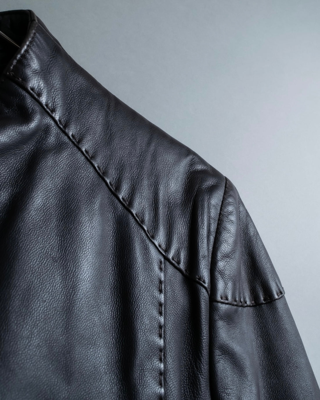 "Emporio Armani" leather stitch special design jacket