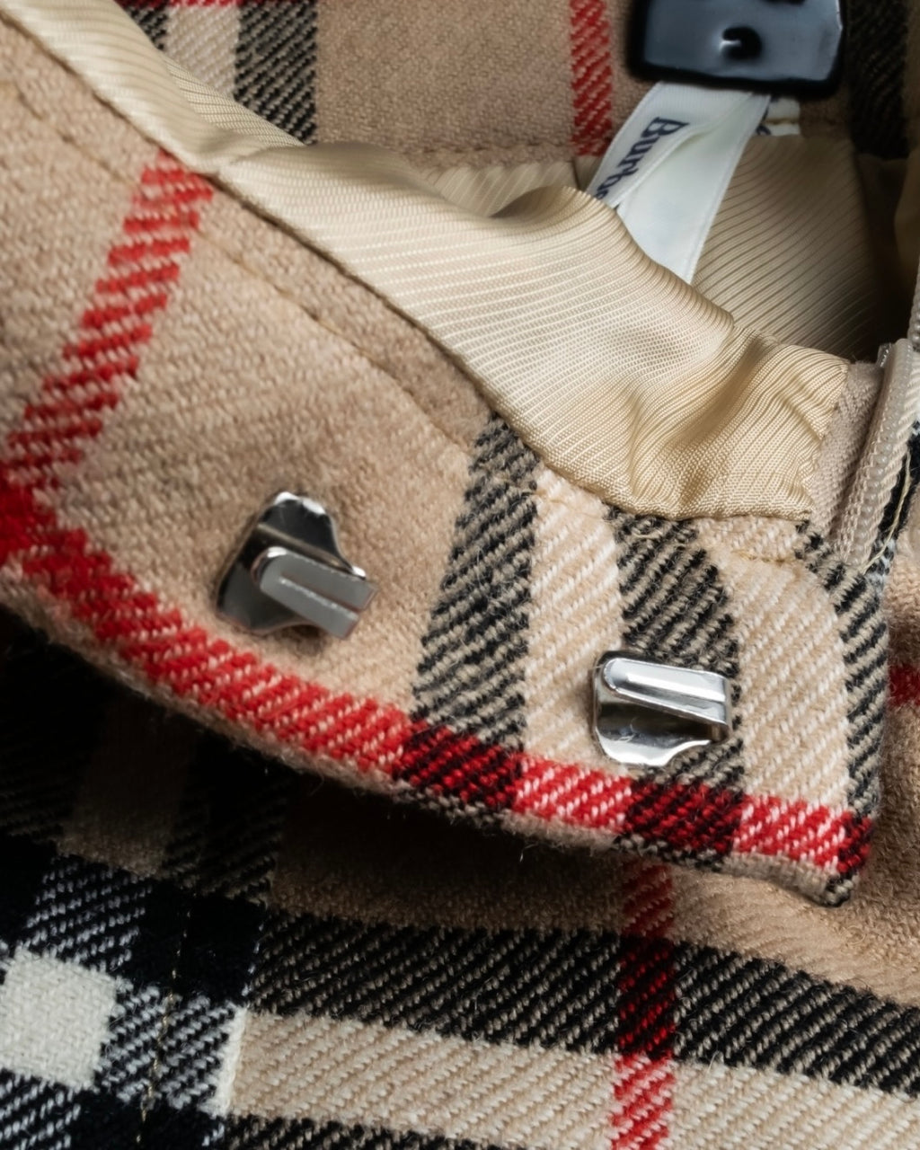 "Burberry's (70-80's)" Nova check side zip pleated skirt
