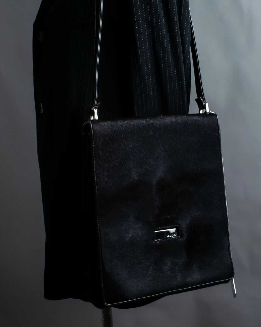 "GUCCI" Harako fur square shoulder bag