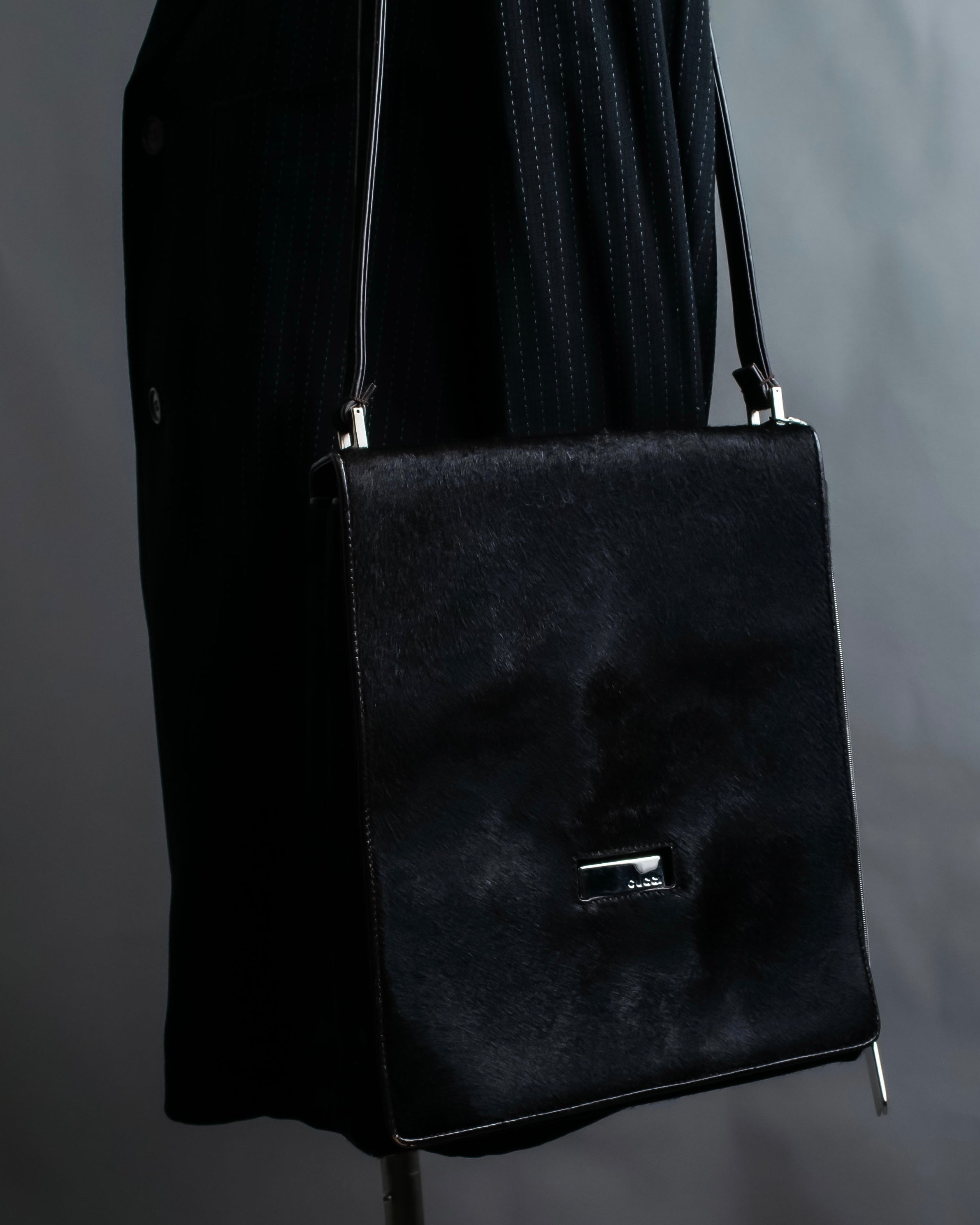 "GUCCI" Harako fur square shoulder bag