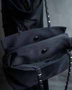 "Salvatore Ferragamo" iron chain shoulder bag