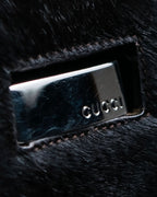 "GUCCI" Harako fur square shoulder bag