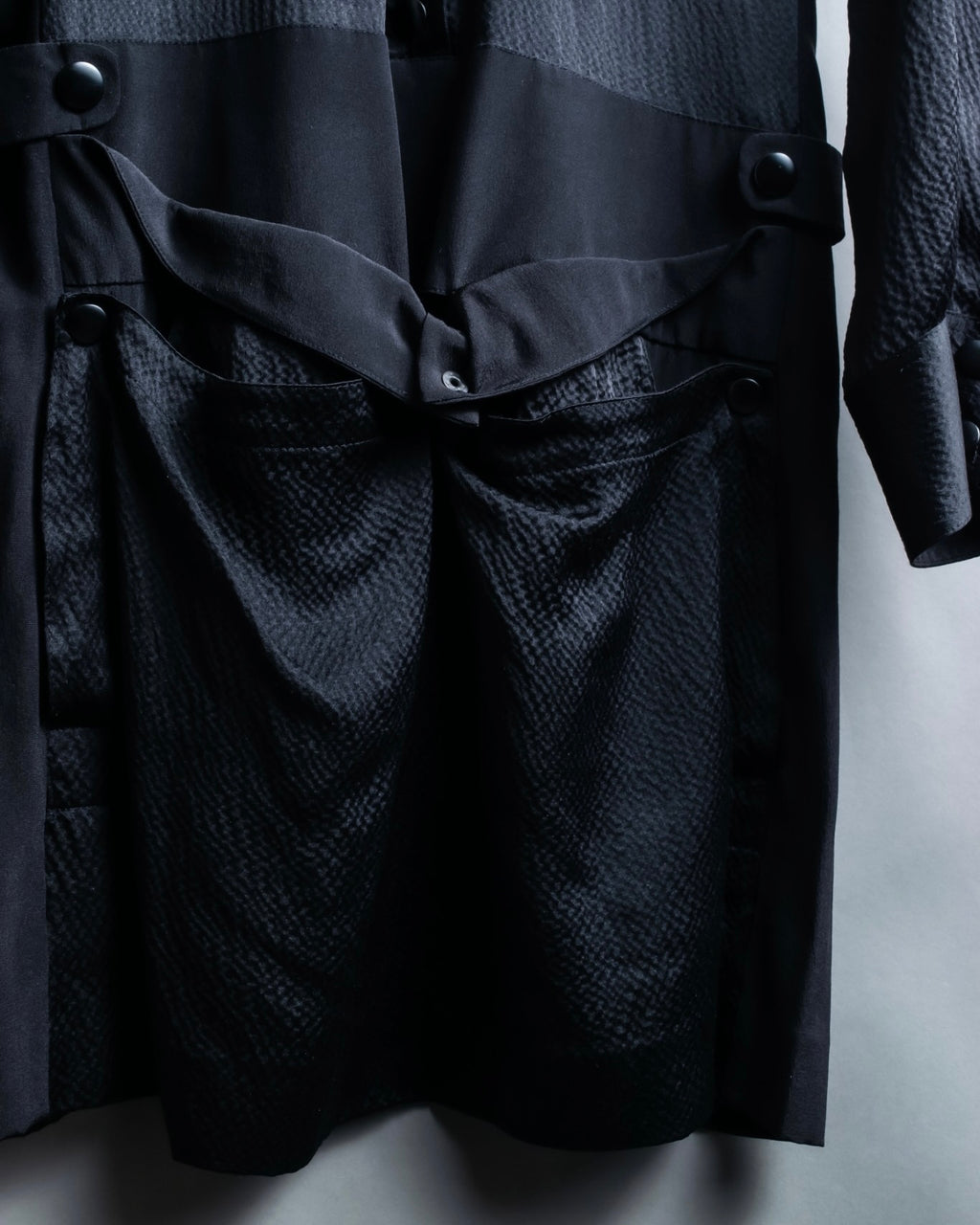 "BALENCIAGA" Trench design silk dress