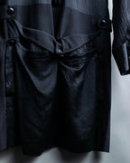 "BALENCIAGA" Trench design silk dress