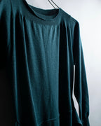 “MM6” docking designed four sleeves long knit