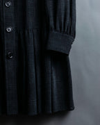 “Burberry Black Label” Trench coat designed long check shirts