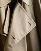"GUCCI 70-80's" Big collar design oversize design trench coat