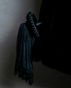 Collarless Beautiful Silhouette Velor Tailored Jacket