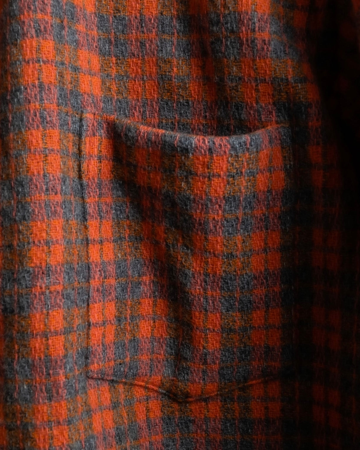 "COMME des GARCONS HOMME"Tone-on-tone checked wool shirt
