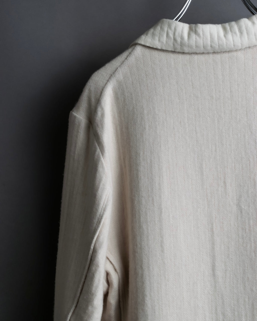 "SOWER" cashmere cotton double breasted tailored jacket