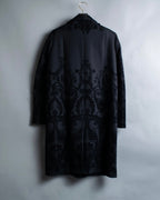 "Just Cavalli" Botanical tattooed wool coat
