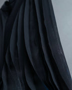 “Karl Lagerfeld” pleats designed stand collar summer dress