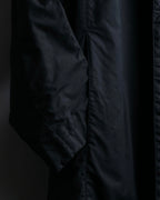 "GUCCI" Fly front knit layered double zip long coat