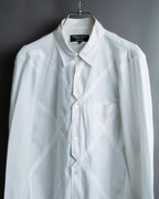 “Comme des Garçons Homme Plus Ever Green” special diagonal cut designed shirt