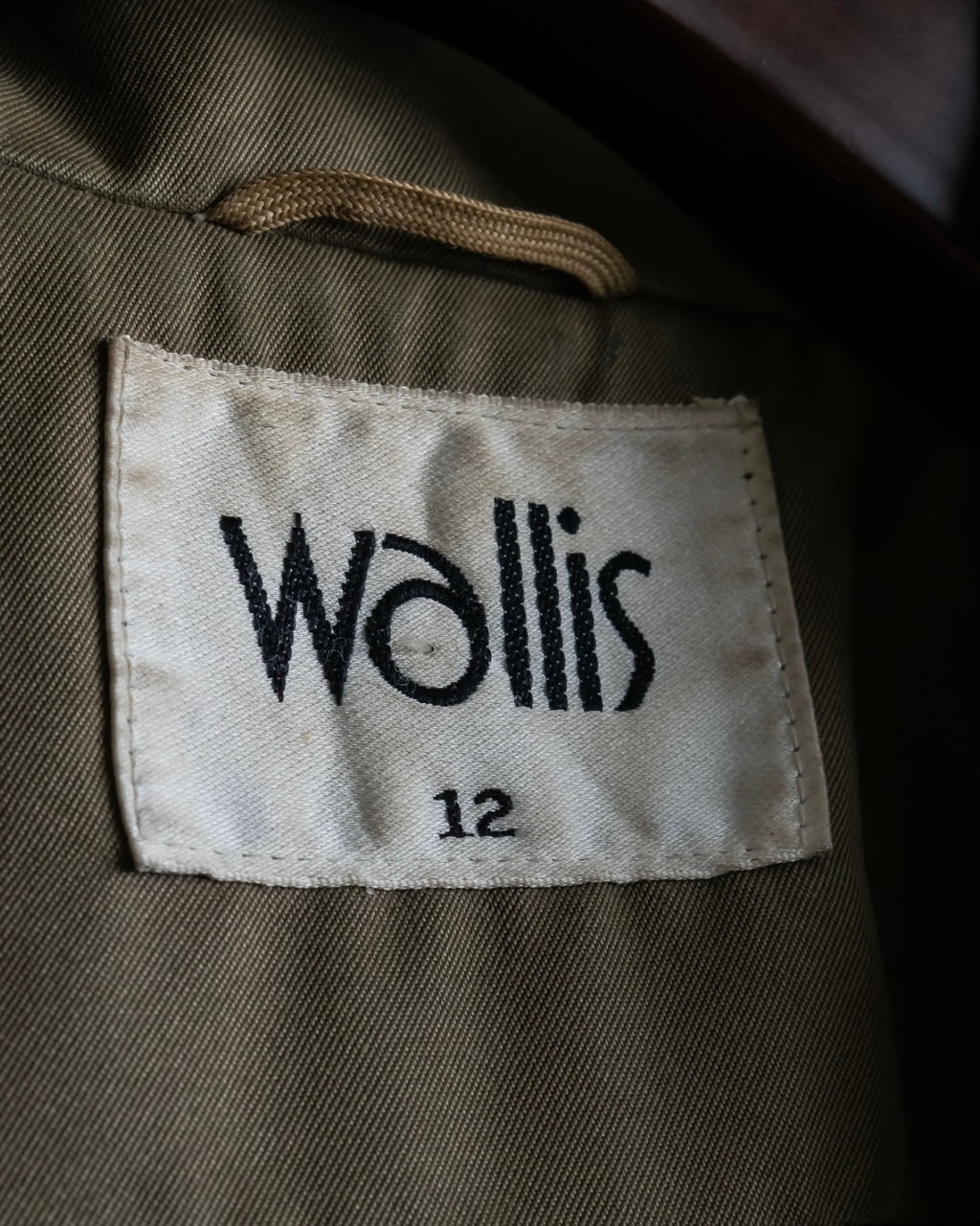 Vintage long collar raglan spring trench jacket