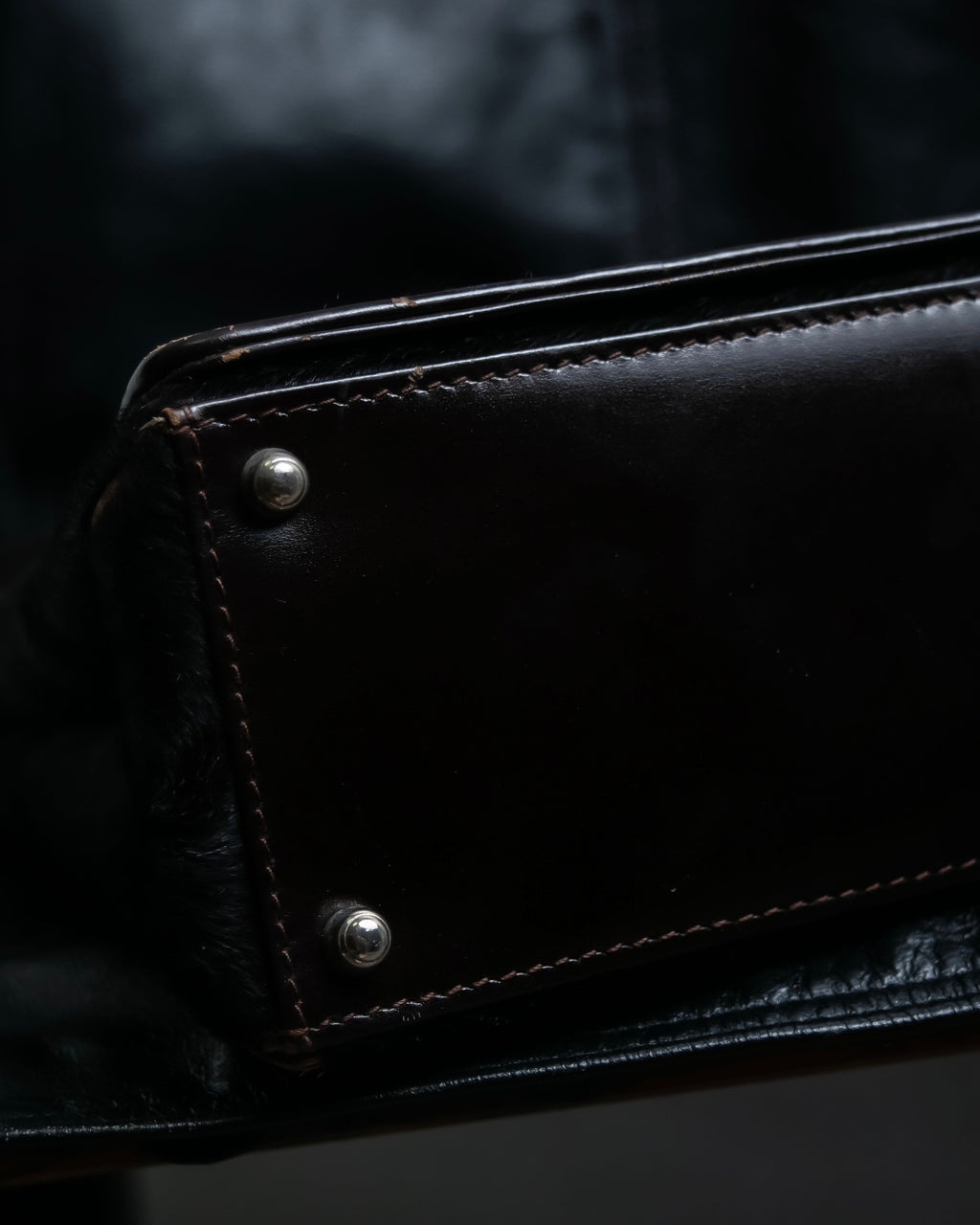 "GUCCI" Harako fur square shoulder bag