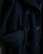 "DOLCE &amp; GABBANA" Slim silhouette leather patch P coat