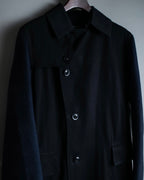 "Y's 2018 aw" Long coat with euphemistic lapels and different materials