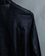 "BALENCIAGA" Silk sheer box designed shirt