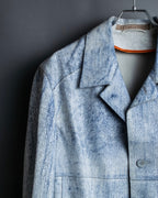 "CRISTIANO di THIENE"Crack design white leather jacket