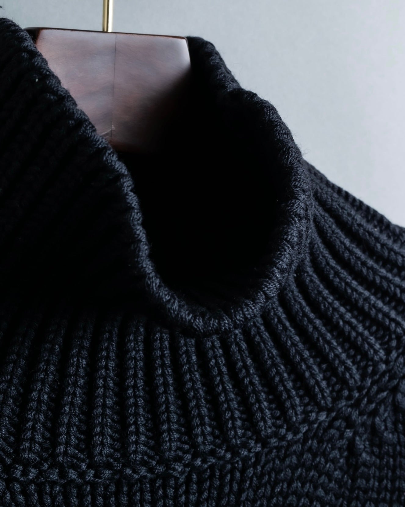 "GUCCI" Oversized high neck design rib knit