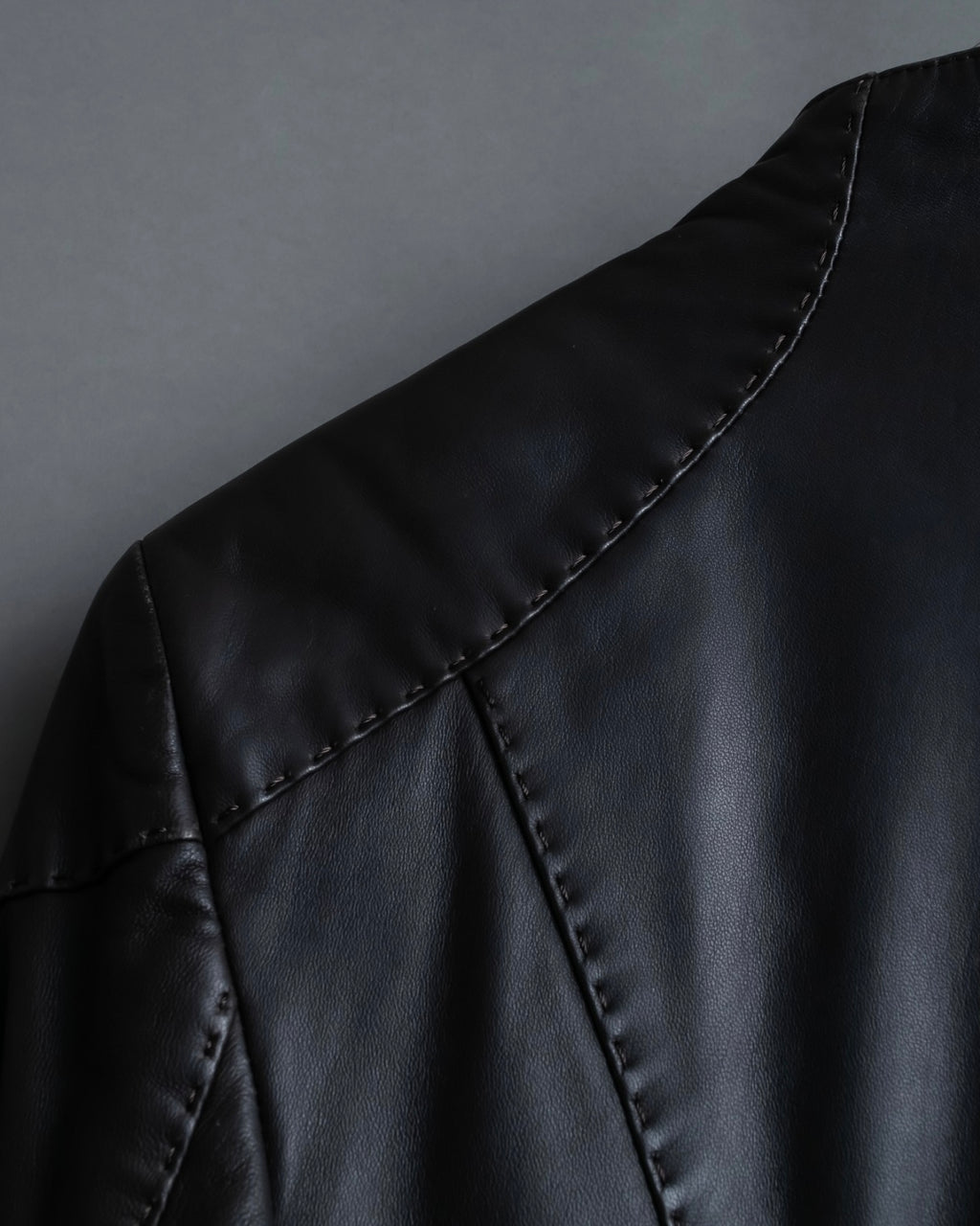 "Emporio Armani" leather stitch special design jacket