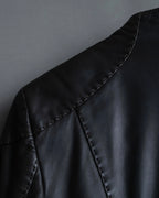 "Emporio Armani" leather stitch special design jacket