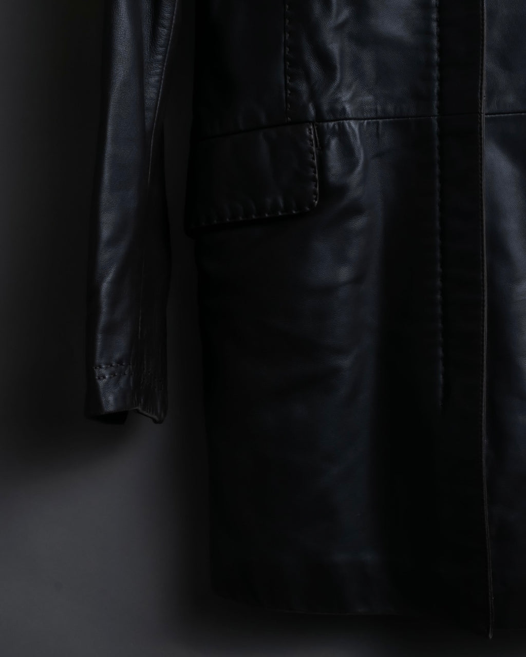 "Emporio Armani" leather stitch special design jacket