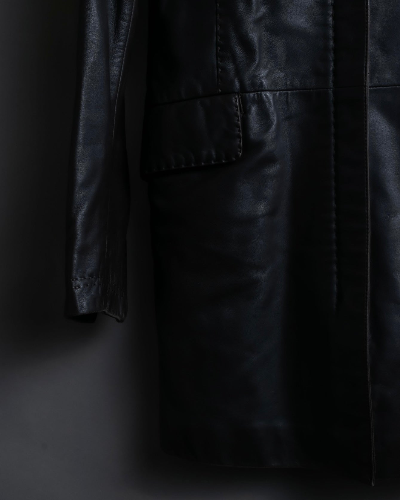 "Emporio Armani" leather stitch special design jacket