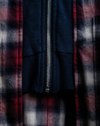 “John UNDERCOVER” gown designed check long hoodie