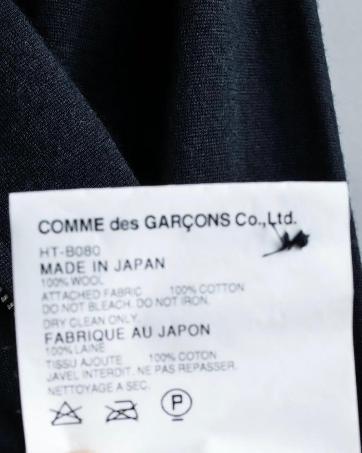 "COMME des GARCONS HOMME"Summer wool zip-up box silhouette jacket