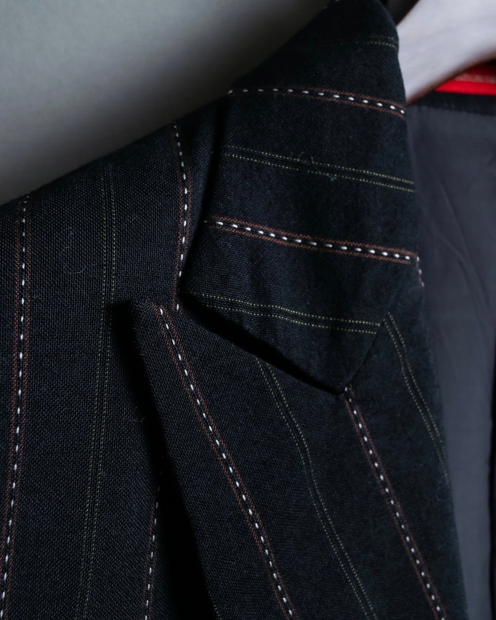 "Y's" Red Line Striped Wrap Pants Design Setup