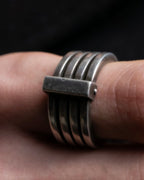 “GUCCI” silver 925 quadruple ring