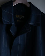 "MACKINTOSH" super oversized striped coat